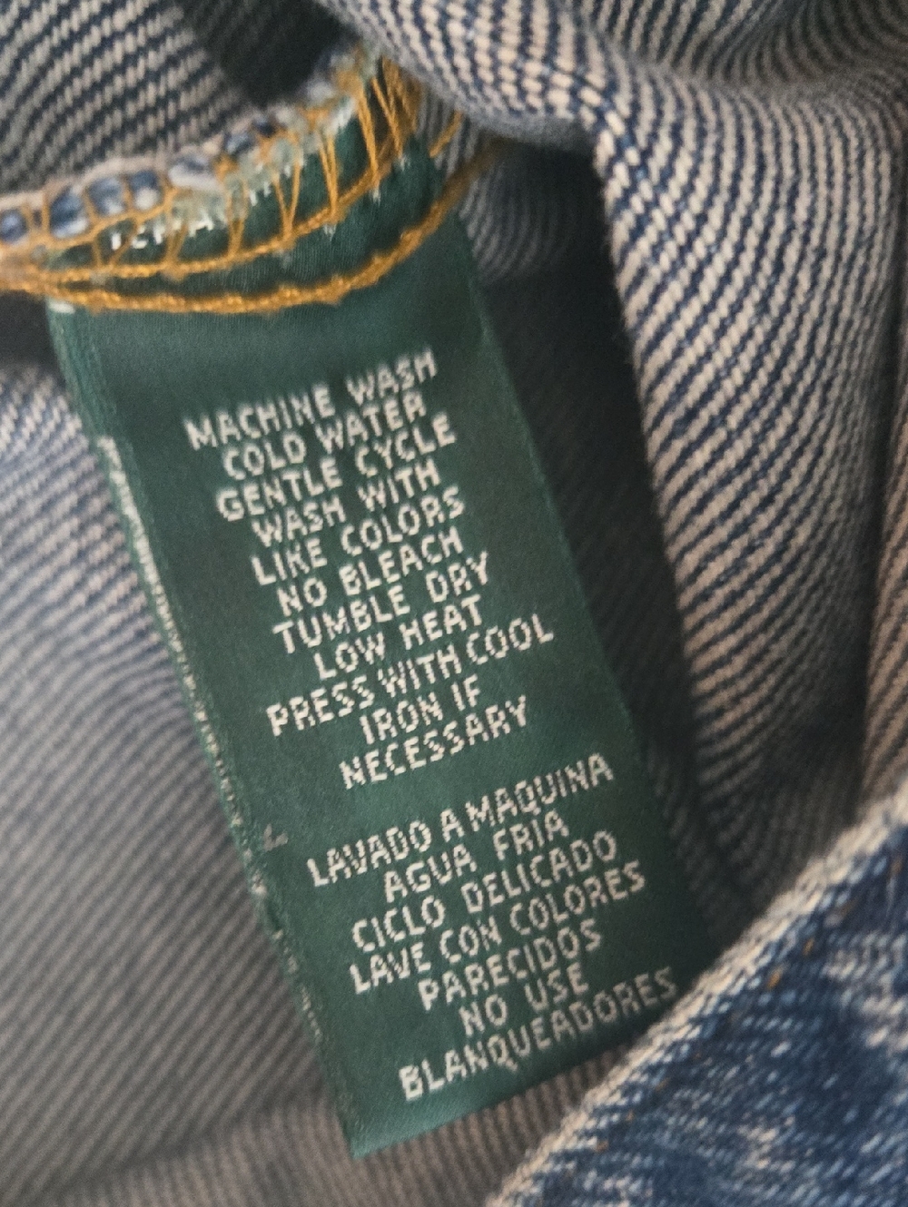 Womens Ralph Lauren Jeans Vintage Jacket Sz Petite Sm - Picture 8 of 8